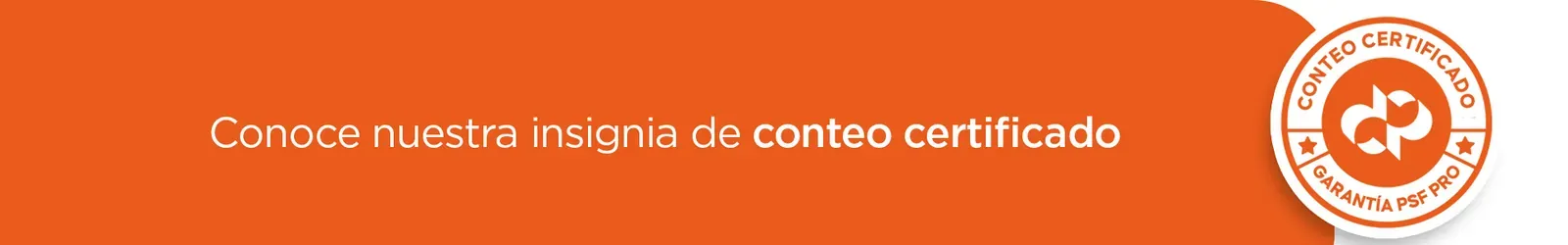 Conoce nuestra insignia de conteo certificado