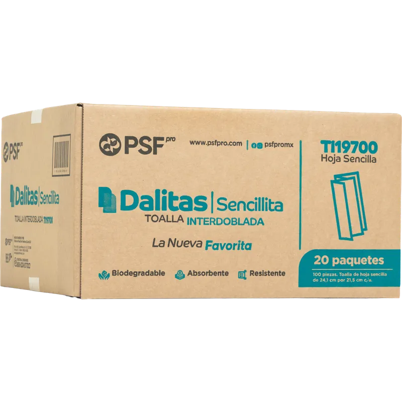 Dalitas Sencillita Toalla interdoblada